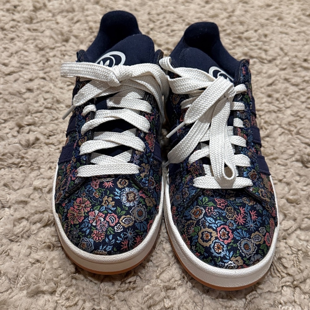 adidas Originals Campus 00s x Liberty London "Off White" Girls' Shoes - Picture 2 of 8